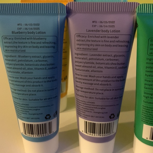 6 mini creams blueberry, honey, lavender, aloe, green tea and milk. - Picture 4 of 6